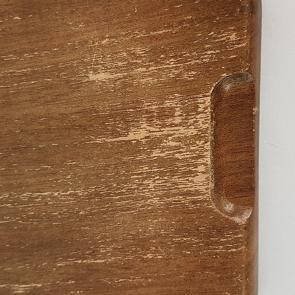 Vintage Mid Century Modern Wood Cheese Charcuterie Board - Retro ceramic tile - Picture 12 of 16